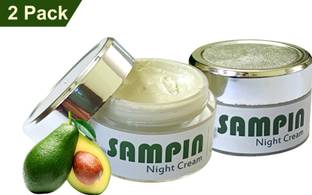 SAMPIN Avocado Night Cream for For All Skin Type | 100% Natural Brightening Face Cream