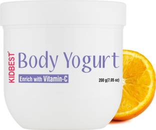 HealthBest Kidbest Body Yogurt for Kids | SPF-15 | L-Glutathione, Vitamin-C, Kojic Acid, Vitamin-E | Normal Skin, Sensitive Skin & Dry Skin