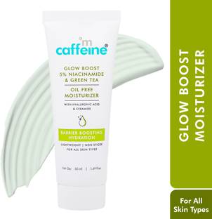 mCaffeine 5% Niacinamide Oil Free Moisturizer with Green Tea, Skin Brightening Cream
