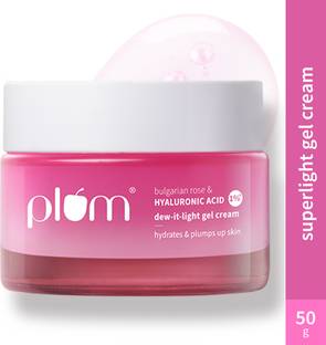 Plum 1% Hyaluronic Acid Dew It Light Gel Moisturizer | Oil-free, lasting hydration
