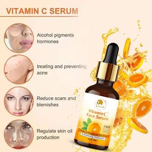 Sipradh Vitamin C Serum for Glowing Skin, Niacinamide,Orange Extract, for Oily Skin