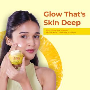 LOTUS HERBALS Whiteglow Vitamin-C Radiance Gel Crme, Paraben-Free, Anti-Pollution