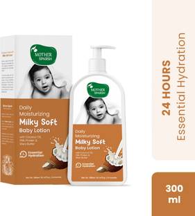 Mother Sparsh Milky Soft Baby Lotion with Milk Protein, Coconut Oil & Shea Butter