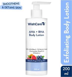 WishCare 10% AHA + 1% BHA Body Lotion - Smooths Rough & Bumpy Skin - With Niacinamide