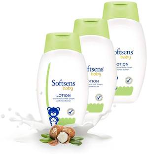 Softsens Baby Daily Moisturising Lotion with Natural Milk Cream | Pack of 3