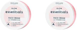 Oriflame GLOW ESSENTIALS FACE CREAM WITH VITAMINS E & B3 PACK OF 2 PC