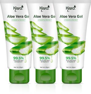 KISRA 99.5% Pure & Organic Aloe Vera Multipurpose Beauty Gel For Skin And Hair