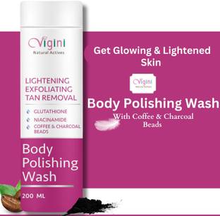 Vigini Glutathione Body Skin Whitening Brightening Polishing Cleanser Scrub Wash Face Wash