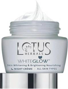 LOTUS HERBALS White Glow Skin Whitening & Brightening Nourishing Night Cream 60 g(Pack of 2)