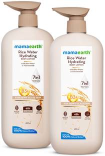 Mamaearth Rice Water Hydrating Body Lotion with Rice Water & Niacinamide for Glass Skin