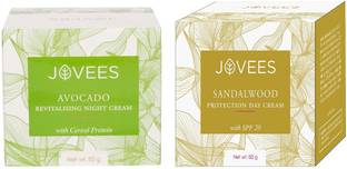 JOVEES Sandalwood day cream 50gm+ Avocado Night cream 50gm