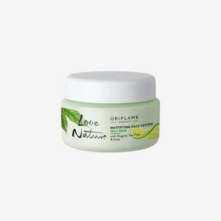 Oriflame LOVE NATURE MATTIFYING FACE LOTION WITH ORGANIC TEA TREE & LIME CREAM
