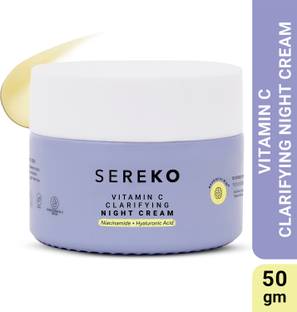 SEREKO Vitamin C Night Cream for Brightening & Glowing Skin for Dark Spots & Wrinkles