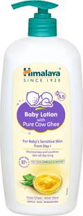 HIMALAYA Baby Lotion With Pure Cow Ghee 700mL | Ph5.5 | Safe For Newborns' Sensitive Skin