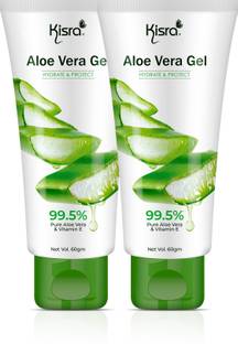 KISRA 99.5% Pure & Organic Aloe Vera Multipurpose Beauty Gel For Skin And Hair