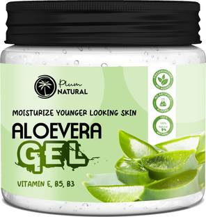 Plum Natural Natural Aloe Vera Gel For Deep Cleansing Soft Pimple free & Shiny Skin