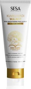 SESA Ayurvedic Kumkumadi Walnut Skin Brightening Face Scrub|Helps Reduce Dark Spots