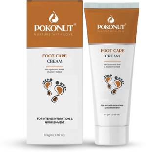 Pokonut Foot Care Cream for Dry and Cracked Heels
