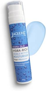 Jaquline USA Hydra Glo Hydra-Rich Double Action Moisturizer |Hydration,Brightening|Non-Greasy