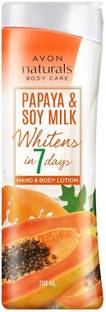 AVON Naturals Papaya & Soy Milk Hand & Body Lotion