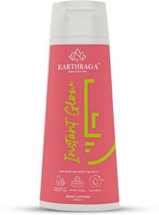 EARTHRAGA Instant Glow Body Lotion for with Vitamin C and 3% Hydagen Aquaporin 200 ml