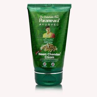 Parampara Ayurved Neem Chandan Cream for Revitalizes Skin & Removes Blemishes 125g