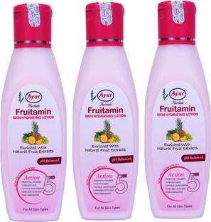 Ayur Herabls Fruitamin Skin Hydrating Lotion ( 100ml Each Of Pack )