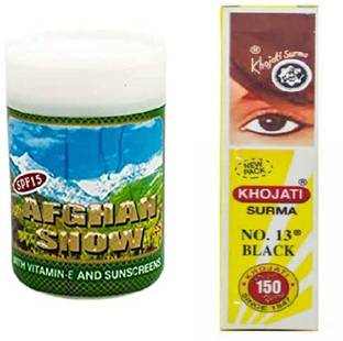 RSINC Afgan Snow Cream-100 gm + Surma/kajal for girls/boys Mamir khaas special surma)