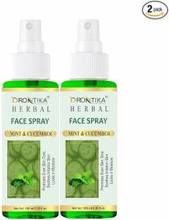 DRONTIKA WILD & PURE Mint & Cucumber Face Spray|Refreshes and hydrates skin(100 x 3 ml)