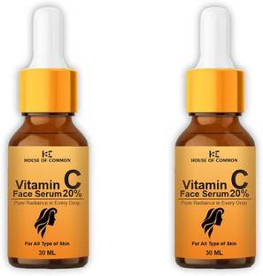 house of common 20% Vitamin C Face Serum For Boosts Glow & Fades Dark Spots (30ml) Pack of 2