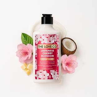 The Love Co. Japanese Cherry Blossom Body Lotion - Deep Hydration for Dry Skin