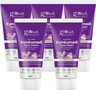 Globus Naturals Ayurvedic Kumkumadi Skin Lightening Face Cream, Set of 5