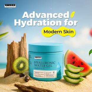 Studd Muffyn Hyaluronic Gel- for Hydration, Toning - with Hyaluronic Acid, Kiwi, Papaya, Watermelon Extract & Aloe Leaf Juice-For All Skin Types for Men and Women