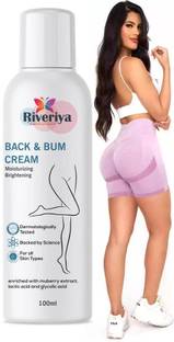 RIVERIYA Bum & Back Cream for Reduces Dark Spots, Prevents Stretch Marks.