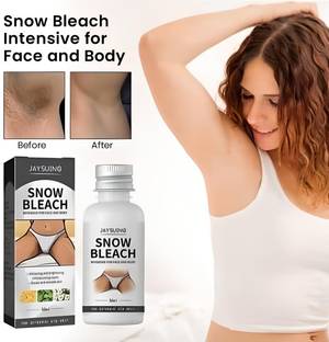 BHAUVY Snow Bleach Cream for Face & Body – Instant Skin Brightening
