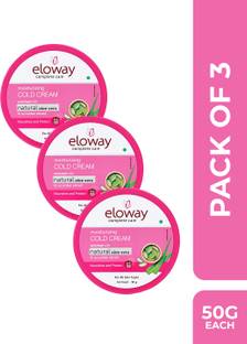 Eloway Moisturising Cold Cream with Aloe Vera & Cucumber | SPF 15 | For All Skin Types
