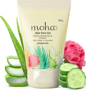 Moha Aloe vera Gel enriched With Rose and Cucumber (100 gm)
