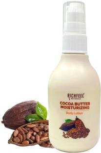 RICHFEEL Cocoa Butter Moisturizing Body Lotion|100% Cocoa And Shea Butter|100 ml