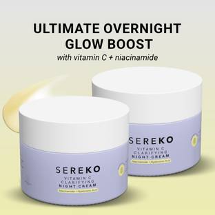 SEREKO Clarifying Night Face Moisturiser With Vitamin C Reduces Dullness and Boost Glow