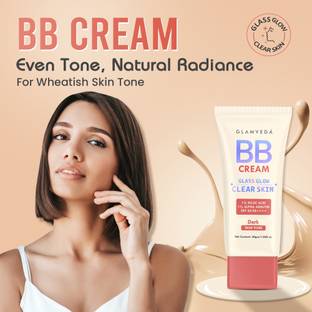 GLAMVEDA BB Cream| Instant Spot Coverage with SPF 50+++ | For Wheatish & Dark Skin Tone