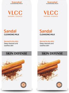 VLCC Skin Defense Sandal Cleansing Milk Combo Pack of 2 (100ml X 2)
