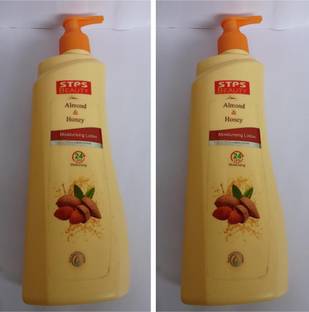 STPS Beauty face & body lotion almond & honey flavour pack of 2 each 500ml