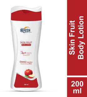 IKRISH Skin Fruit Body Lotion With Goodness of Apple Extarct & Almond Oil, Paraben Free