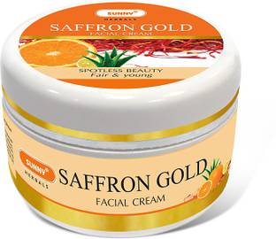 Sunny Herbals SAFFRON GOLD CREAM (With Aloevera, Saffron & Gold Dust)