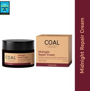 COAL CLEAN BEAUTY Midnight Repair Cream for Women|Makes Skin Plump,Smooth & Refined|VitaminB5