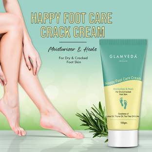 GLAMVEDA Happy Foot Care Crack Cream For Rough Dry & Cracked Heels|Crack Heel Cream