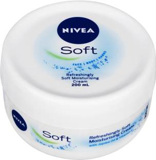 NIVEA Soft Moisturizing Cream For for Face, Hand & Body, Non-Greasy Cream
