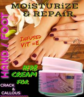 TruOm Crack Heel Repair Herbal Moisturize Cream for Foot & Hand | With Vit-E