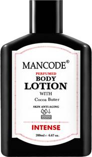 MANCODE Intense Perfumed Body Lotion with Cocoa Butter for Skin Anti-Aging, 200ml