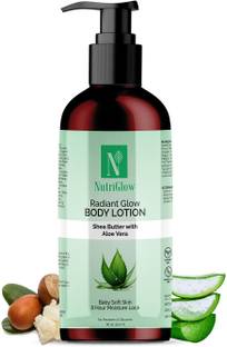 NutriGlow Radiant Glow Body Lotion, Aloe Vera & Shea Butter, Paraben-Free